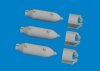 Eduard 6481083 P-40 100lb M30 US bombs PRINT EDUARD 1/48